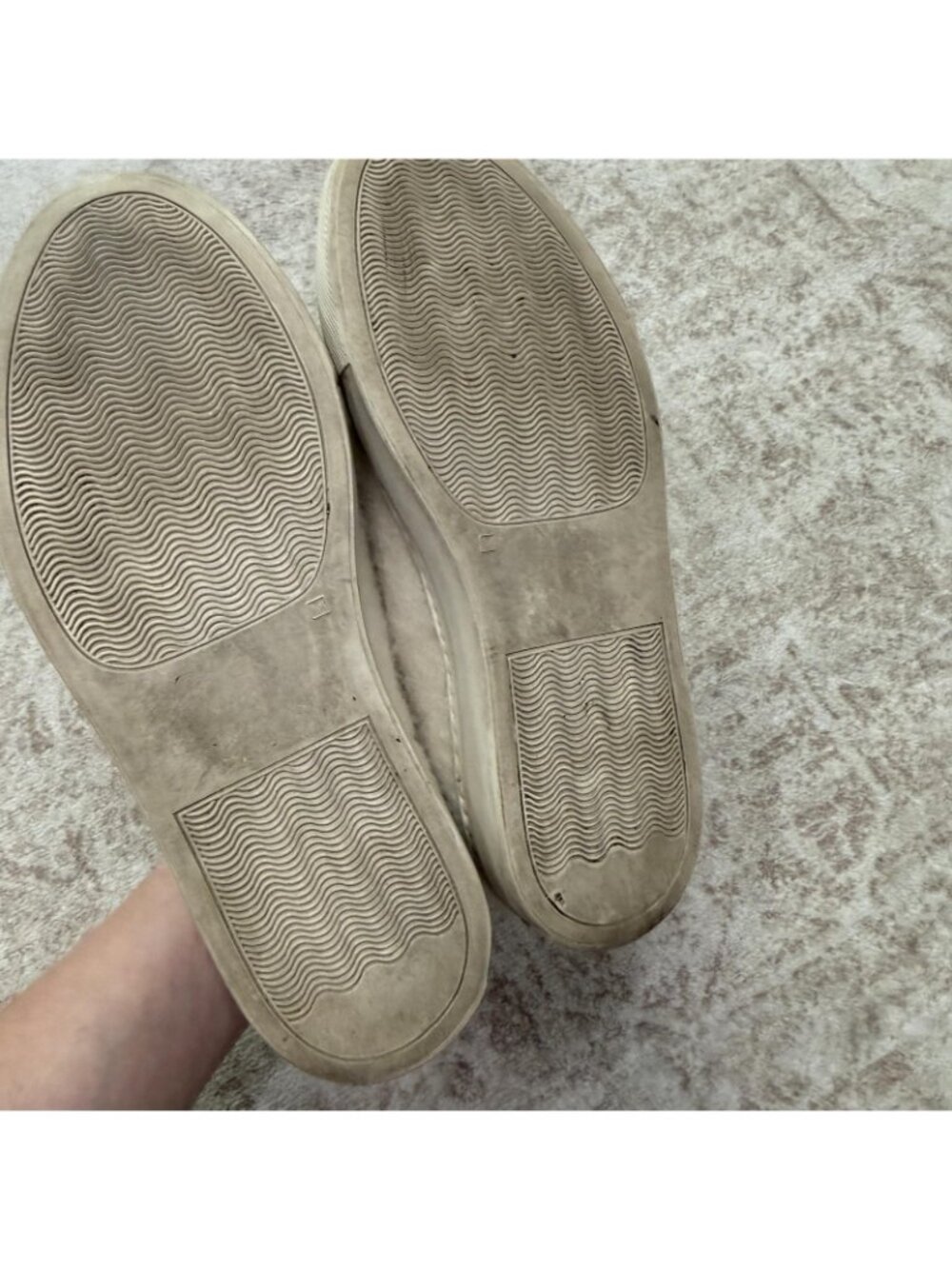 Common Projects Shoes Womens Size 6.5 Beige Suede Wool Low Top Sneakers 6079 - Picture 10 of 15